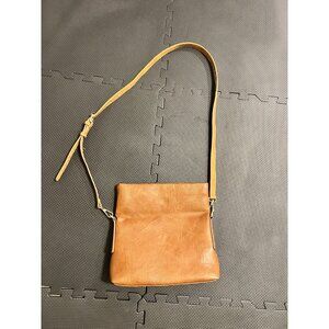 Ah-Dorned Tan Vegan Leather Crossbody Bag Adjustable Strap
